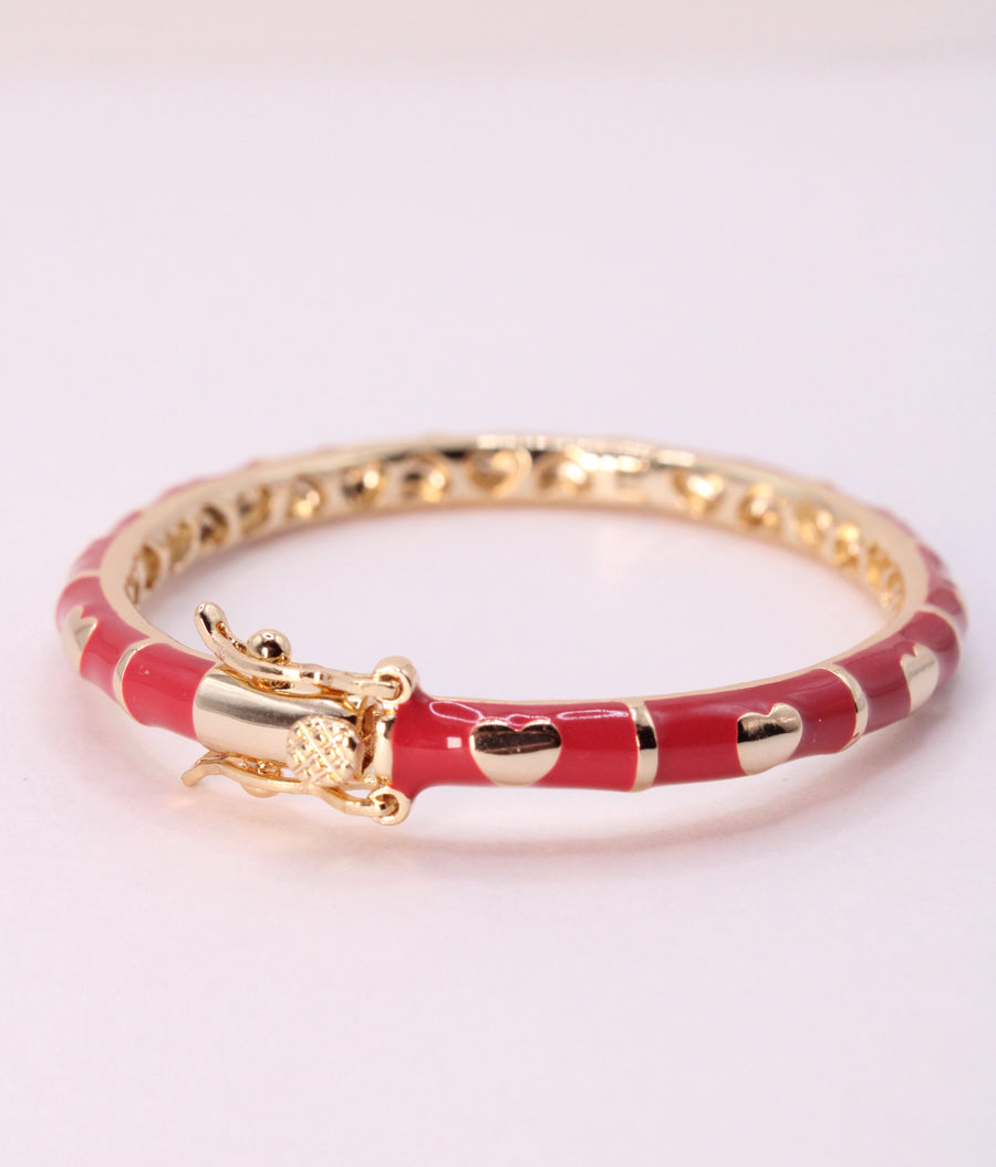 Red hearts Bangle