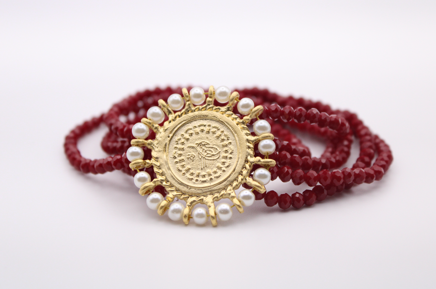 Pearl sun elastic bracelet