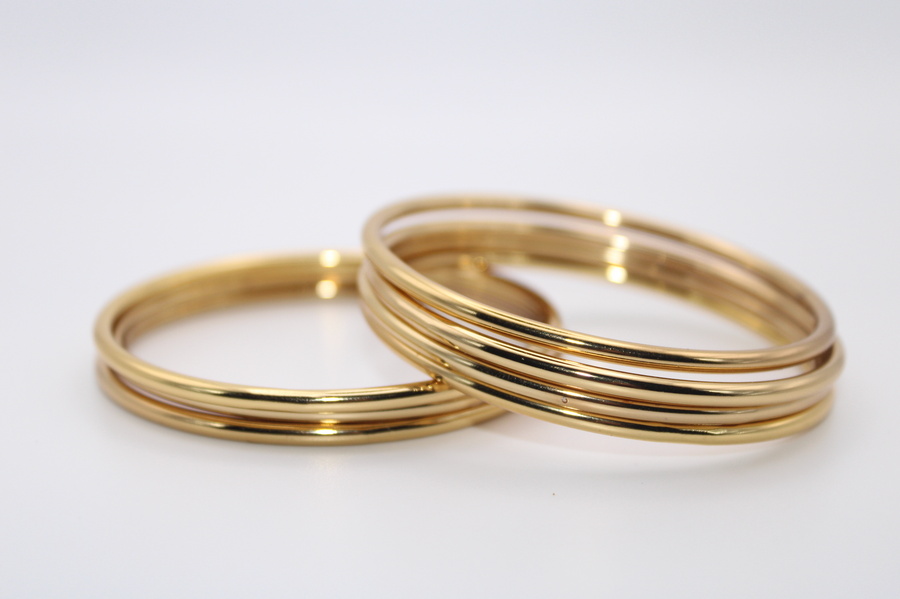 Gold bangles