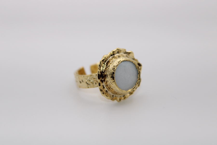 Pearl coin ring